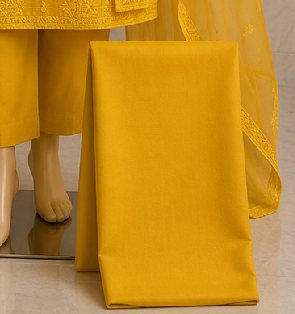 Sunshine Bloom Embroidered Lawn Suit with Chiffon Dupatta – 3 Piece Unstitched - Image 3